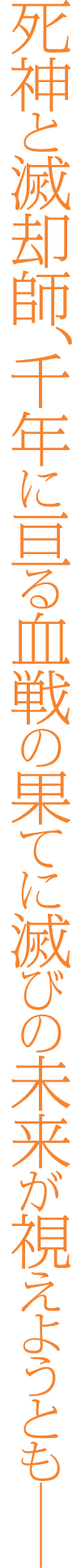 死神と滅却師、千年に亘る血戦の果てに滅びの未来が視えようとも──
